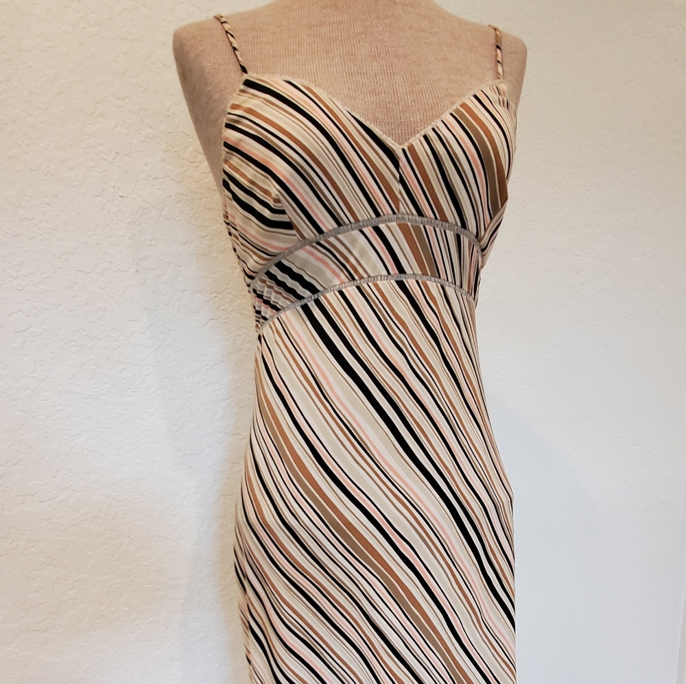 BCBG MAXAZRIA S Pin Stripe Dress